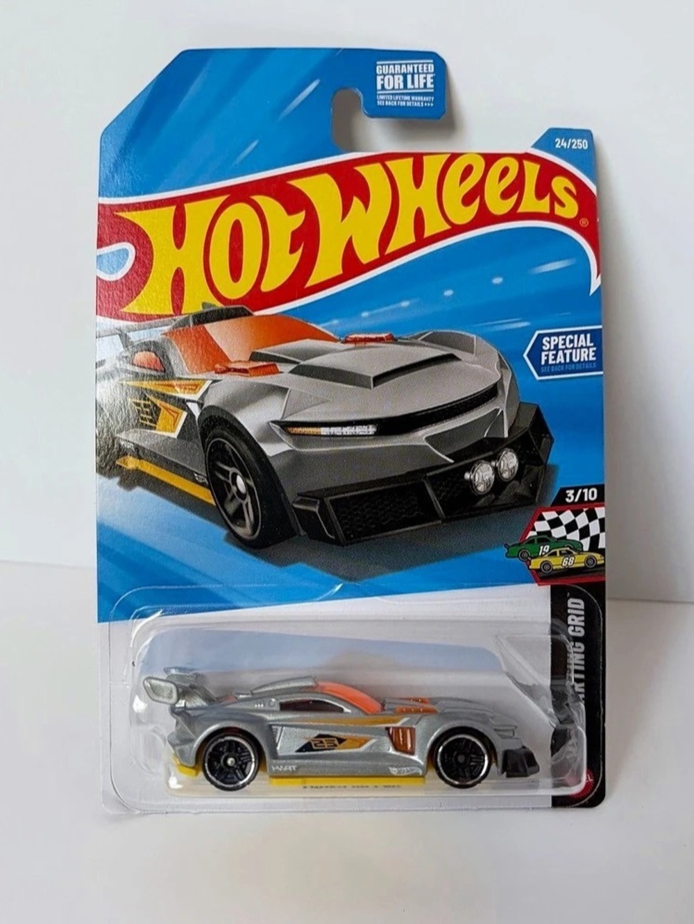 Hot Wheels Track Ripper HW Starting Grid 3/10 Gray Diecast 1:64 Mint on Card
